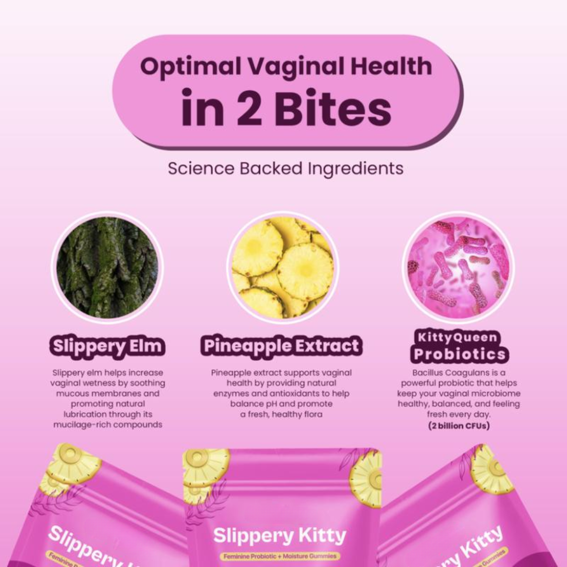 Peachly Feminine Probiotic Gummies