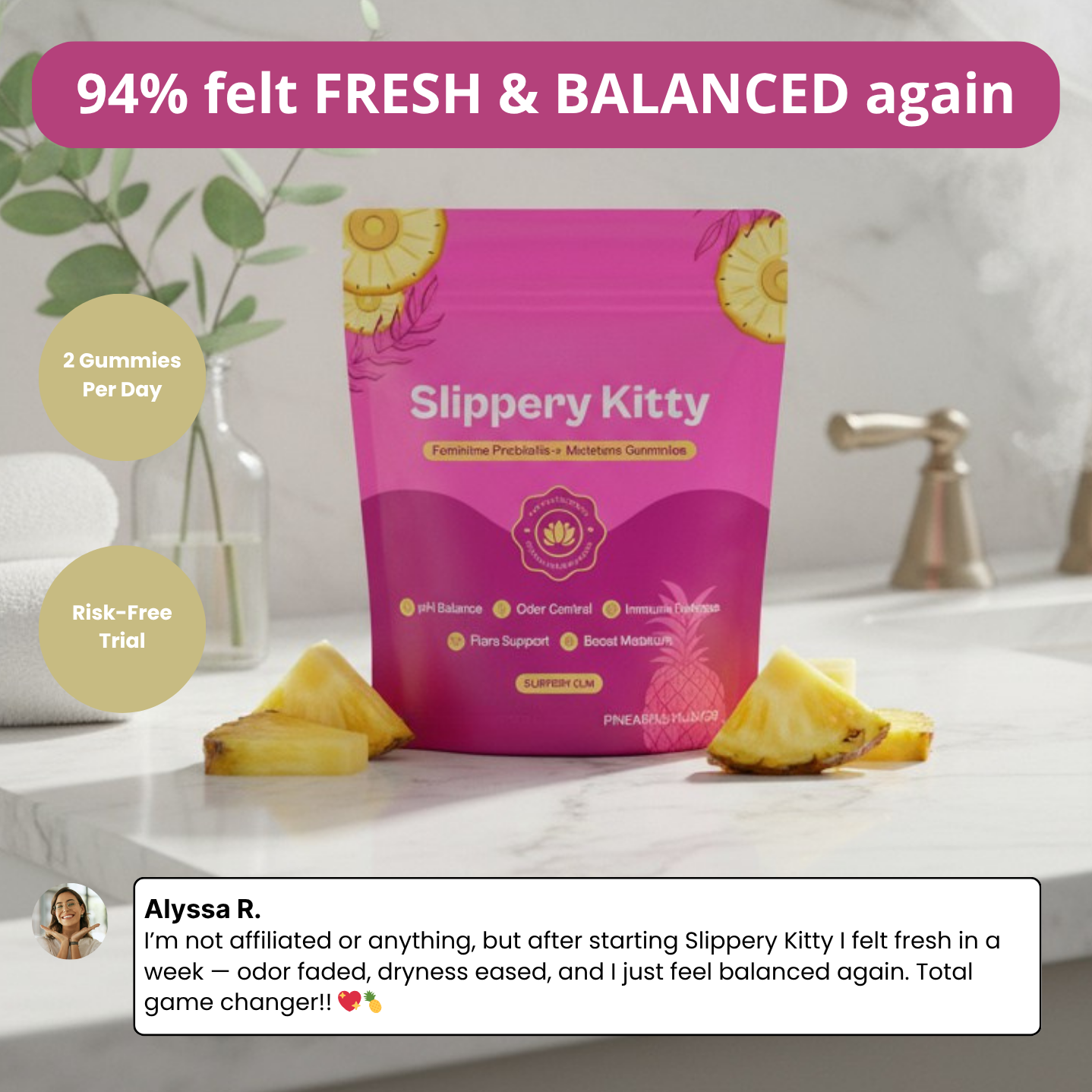 Peachly Feminine Probiotic Gummies